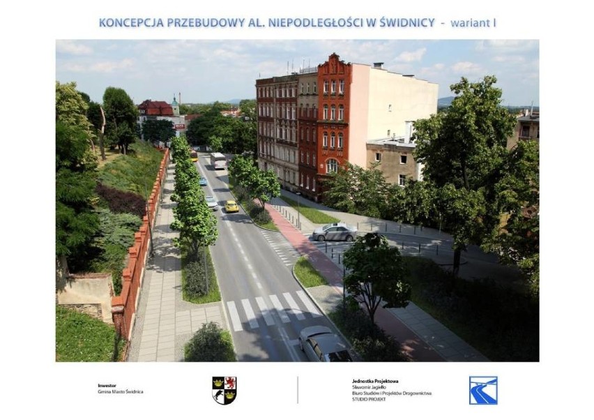 Remont Alei Niepodległości w Świdnicy. Od 29 maja zmiany w komunikacji miejskiej i utrudnienia (WIZUALIZACJE)