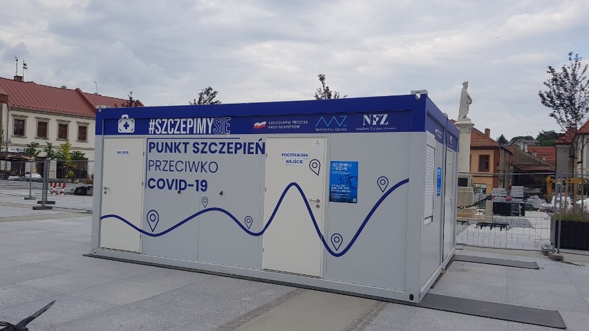 Mobilny punkt szczepień w Bochni, 2.07.2021