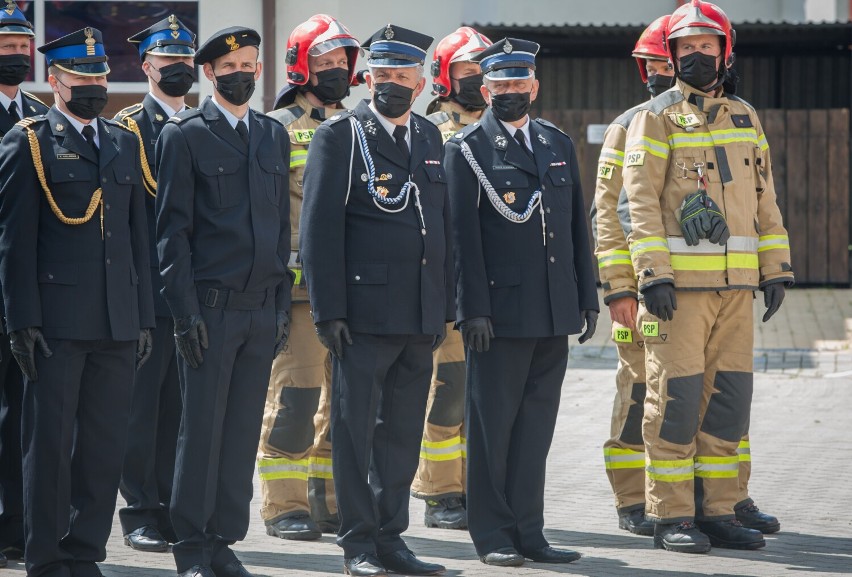Obchody Dnia Strażaka 2021 w Komendzie Powiatowej Państowej Straży Pożarnej w Pucku