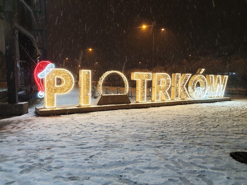 Pierwszy śnieg w Piotrkowie - 26 listopada 2021