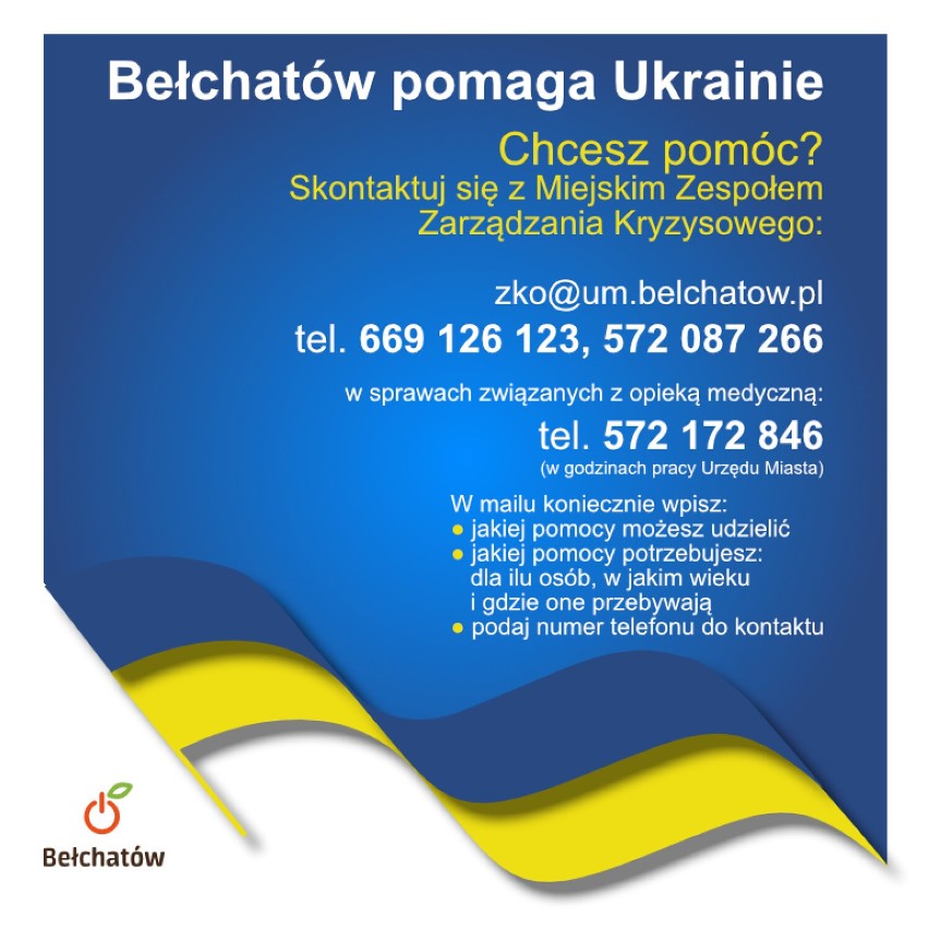 Kilkaset miejsc w miejskiej bazie danych Bełchatowa dla uchodźców z Ukrainy
