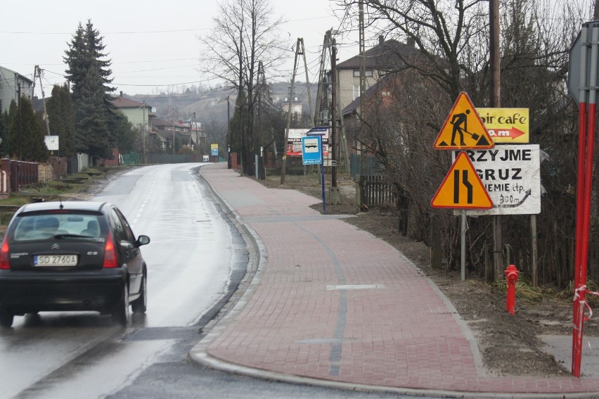 Ścieżka rowerowa w Niegowonicach.