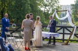 Młoda para wzięła ślub w Parku Kachla w Bytomiu. Udzielił go prezydent Mariusz Wołosz 