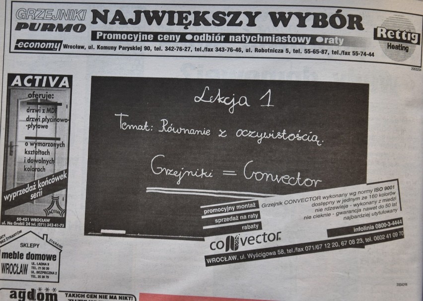 Zobacz, jak kiedyś wyglądały reklamy i ogłoszenia w gazetach!