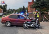 Wypadek w gminie Szastarka. Motocyklista jechał bez kasku