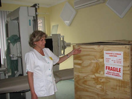 Szpital w Rudzie Śląskiej Goduli kupił nowy aparat rentgenowski w marcu tego roku. Przyjmowała go Jolanta Gwóźdź, kierownik działu techników.  MICHAŁ WROŃSKI