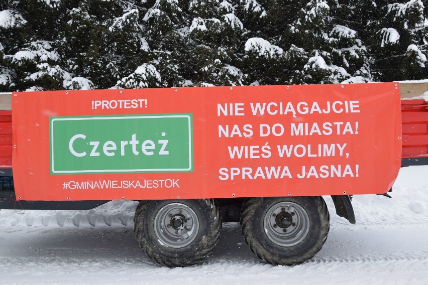 W Sanoku protestowali mieszkańcy gminy Sanok i Zagórz,...