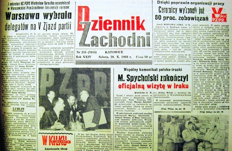 Sobota, 26 PAŹDZIERNIKA  1968 r.

Już po roku małżeństwo...