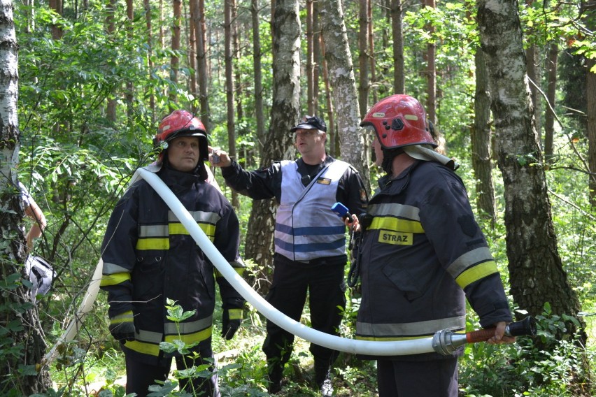 Strażacy z Mysłowic ćwiczyli w Ławkach ZDJĘCIA
