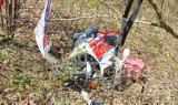 Wypadek z udziałem motocyklisty na trasie Brachlewo-Mątki. 43-letni motocyklista chciał uniknąć zderzenia z leśną zwierzyną [ZDJĘCIA]