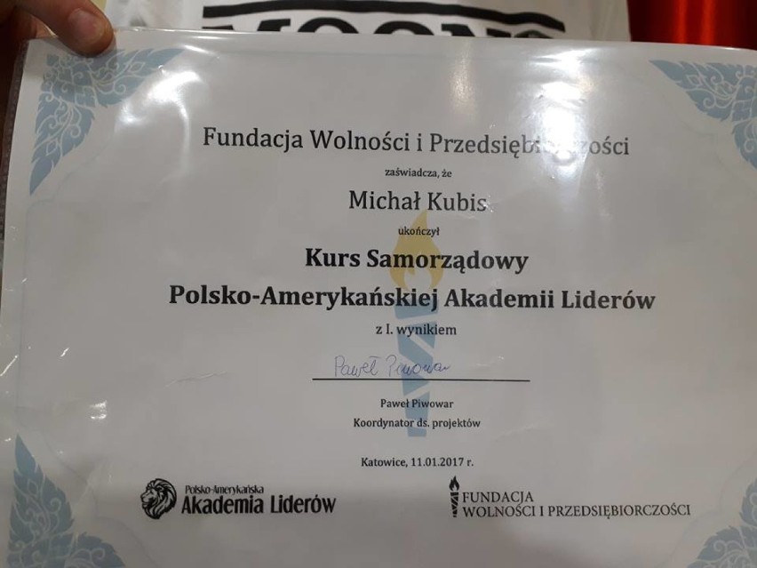 Michał Kubis pojedzie na staż do Waszyngtonu
