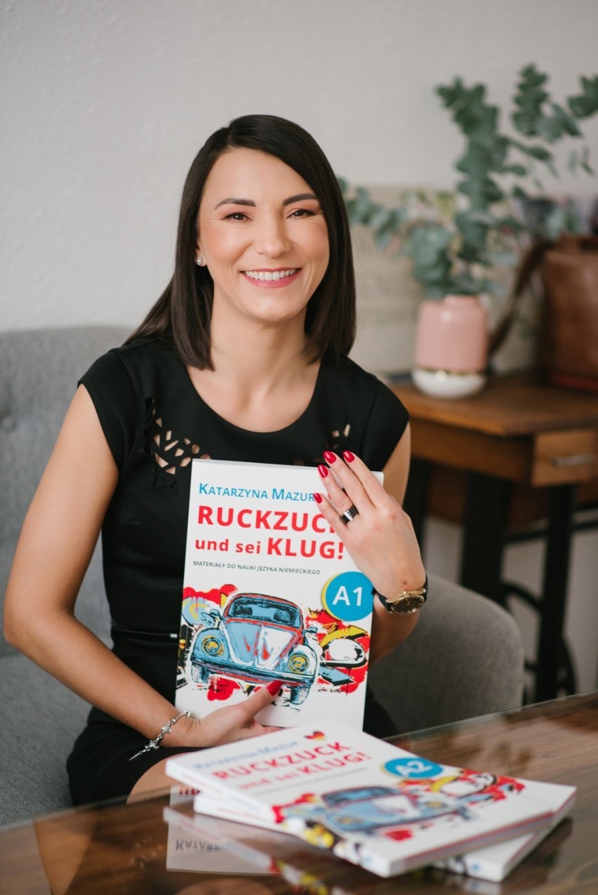 Katarzyna Mazur przygotowuje własną serię książek do nauki...