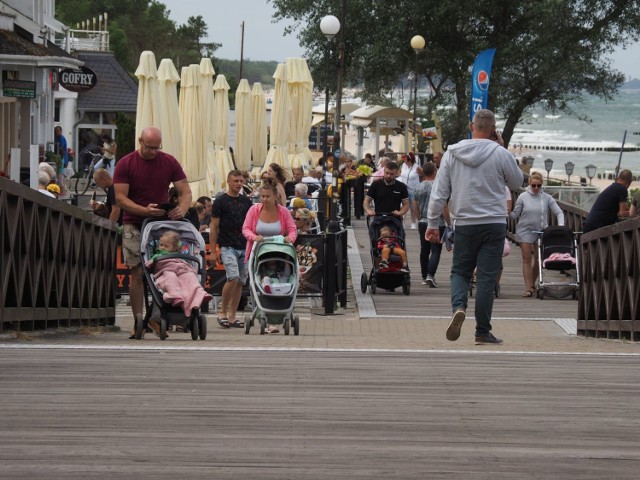 Czwartkowe popołudnie na plaży w Mielnie