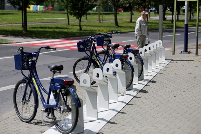 Nowa stacja miejskiego roweru Wavelo stanęła ostatnio m.in. przy ul. Medweckiego w Czyżynach