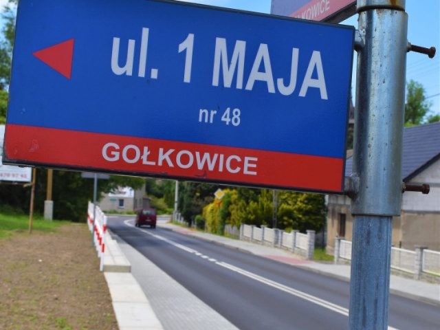 Powiat wodzisławski pozyskał ponad 5 mln zł dofinansowania na przebudowę kolejnego odcinka ulicy 1 Maja w Gołkowicach
