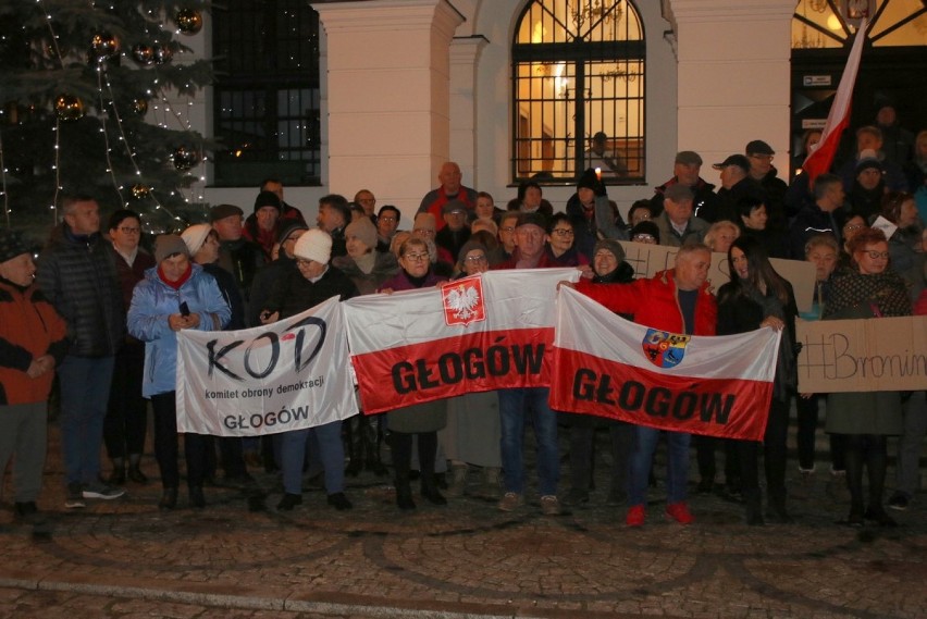 Głogowianie dołączyli do protestów w obronie wolnych sądów