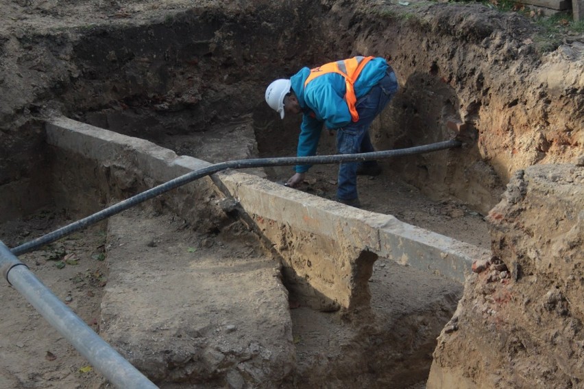 Odkrycie archeologiczne w puławskim parku