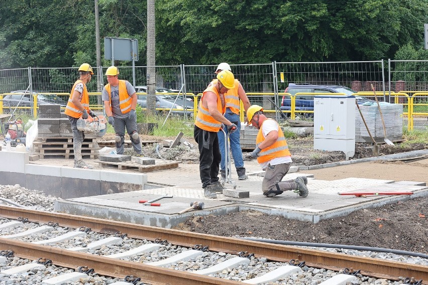 Remontowany odcinek linii kolejowej Grudziądz-Toruń. Prace...