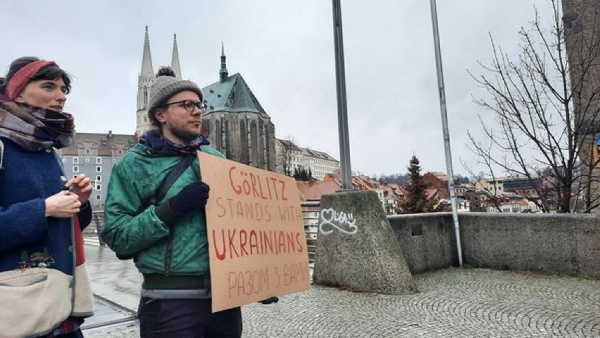 Zgorzelec i Goerlitz solidarni z Ukrainą. Kolejne spotkanie na Moście Staromiejskim