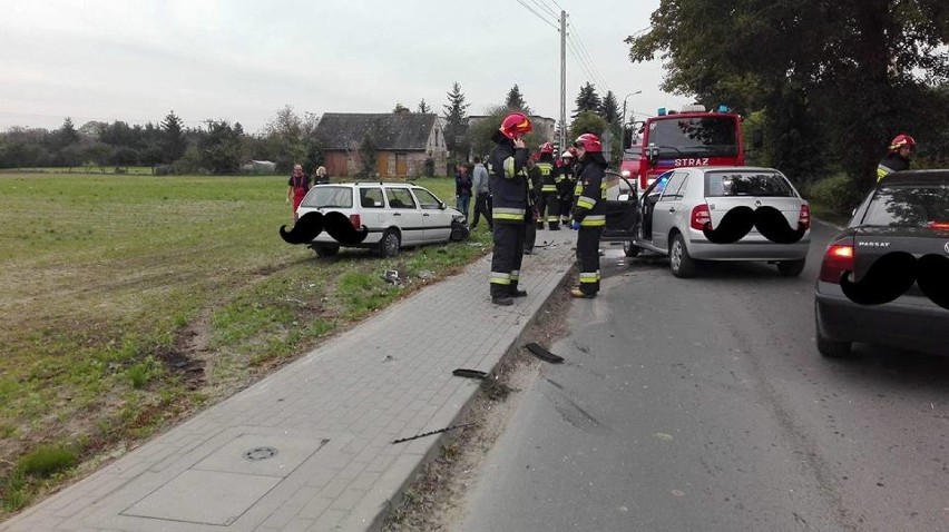 Wczoraj ok. godz. 15.20 w Brzeźnie, samochód uderzył w...