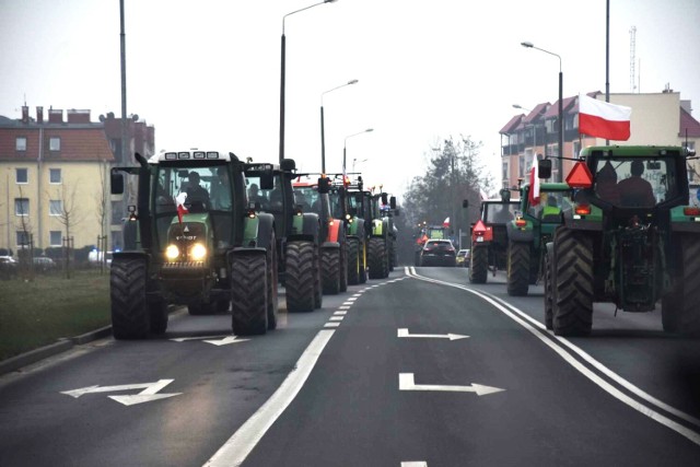 Protest rolników w Wągrowcu - 6.03.2024