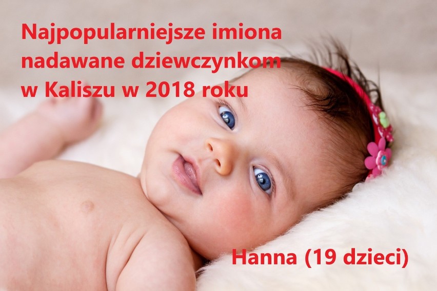 Najpopularniejsze imiona dla dziewczynek w Kaliszu w 2018...