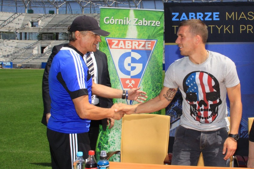 Lukas Podolski w Zabrzu