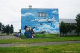 Na hangarze OKL Politechniki Rzeszowskiej powstał mural lotniczy. Autorem jest Arkadiusz Andrejkow [ZDJĘCIA]