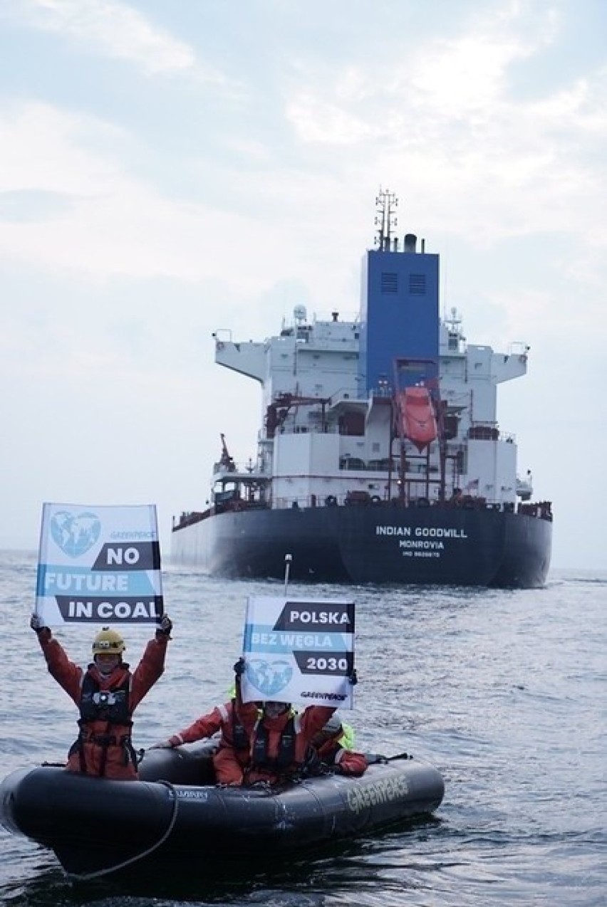 Protest Greenpeace w Porcie Gdańsk. Aktywiści staną przed sądem. Chodzi o wydarzenia z września 2019 roku