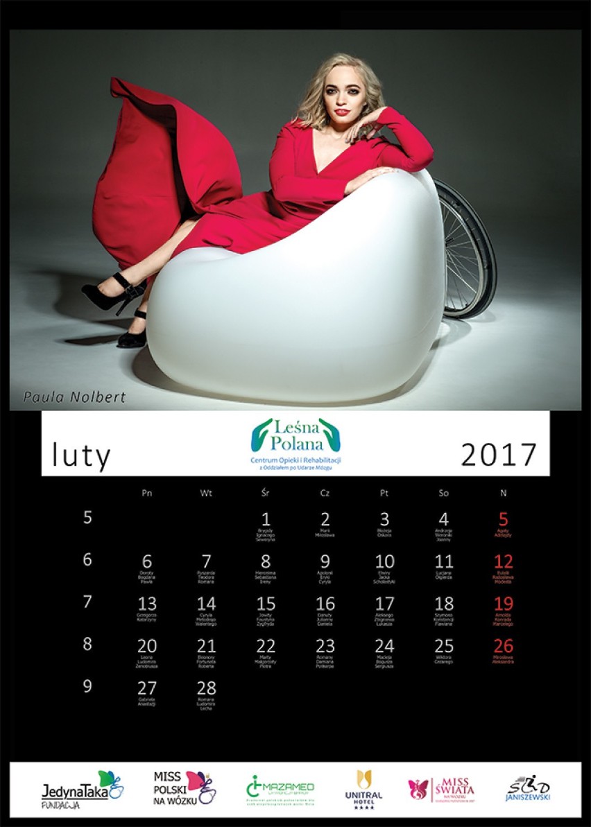 Piękno bez barier: Miss Polski na Wózku 2016 na kartach kalendarza [ZDJĘCIA]