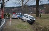 Wypadek koło Drzecina. Jedna osoba poważnie ranna