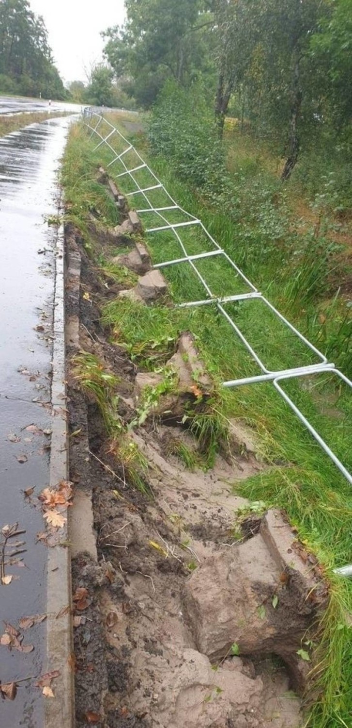 Nadesłane przez Czytelnika zdjęcia zniszczonej przez ulewę...