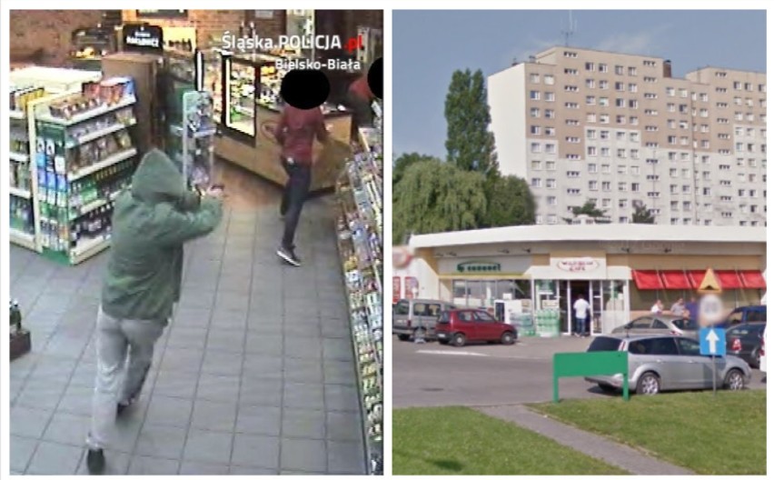 Napad z bronią na stację BP w Bielsku-Białej [ZDJĘCIA z monitoringu]? Rozpoznajesz go?
