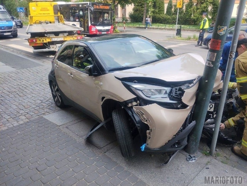 Wypadek na ulicy Sienkiewicza w Opolu