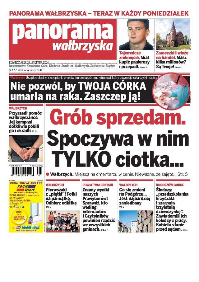 Panorama Wałbrzyska wydanie z 3 listopada 2014 r.