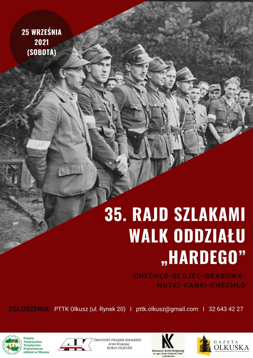 35 rajd pieszy szlakami walk oddziału Hardego...