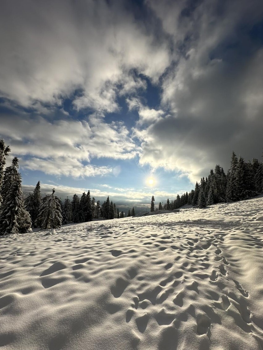 Zima meteorologiczna w Beskidach. Zobacz kolejne zdjęcia....