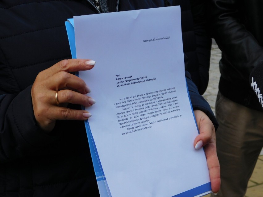 Zebrali podpisy pod przywróceniem prezydenta Wałbrzycha do pracy w szpitalu