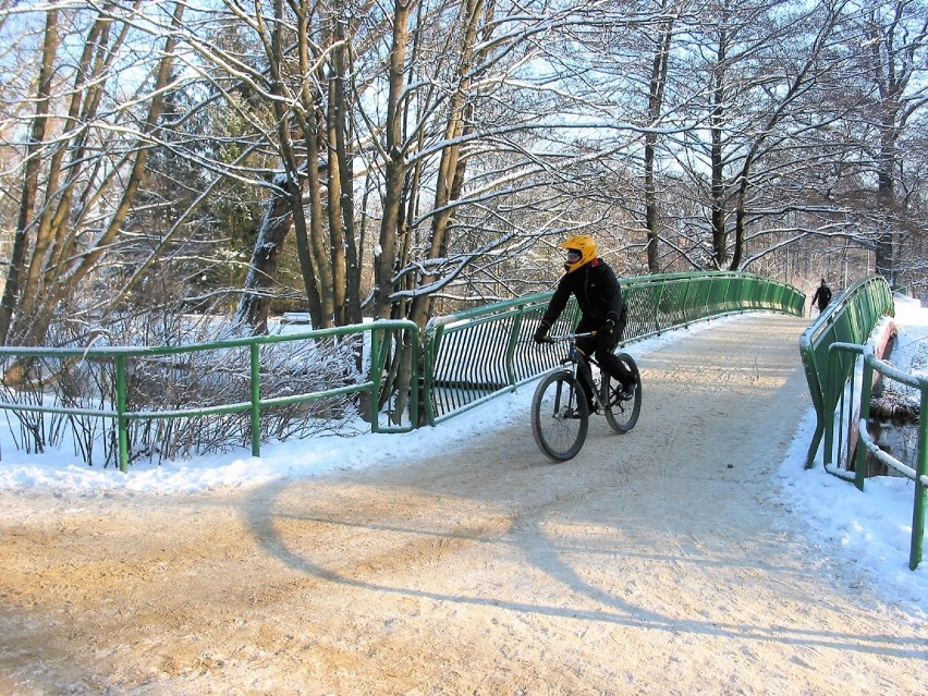Miniony zimowy weekend posłużył rowerzystom krosowym