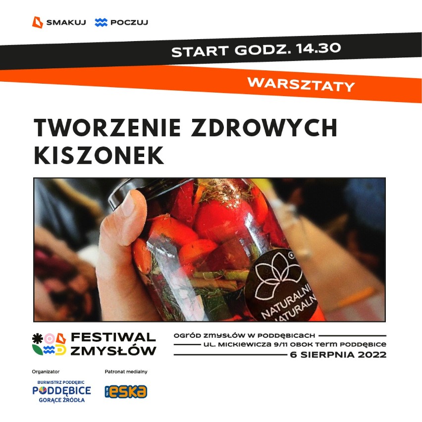 Festiwal Zmysłów w Poddębicach w sobotę 6 sierpnia. Jaki program imprezy? Będą warsztaty i koncerty PLAKATY