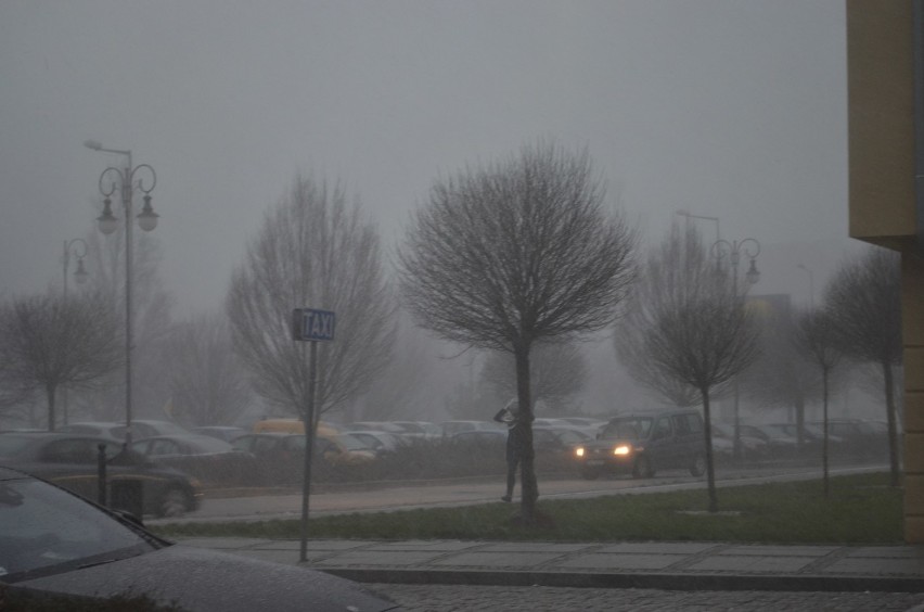Wichura i śnieżyca nad Głogowem. Uważajcie na drogach 