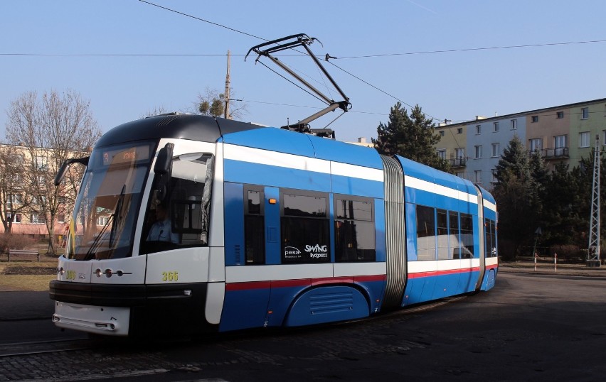 Takie niskopodłogowe tramwaje "Swing" produkowane przez...