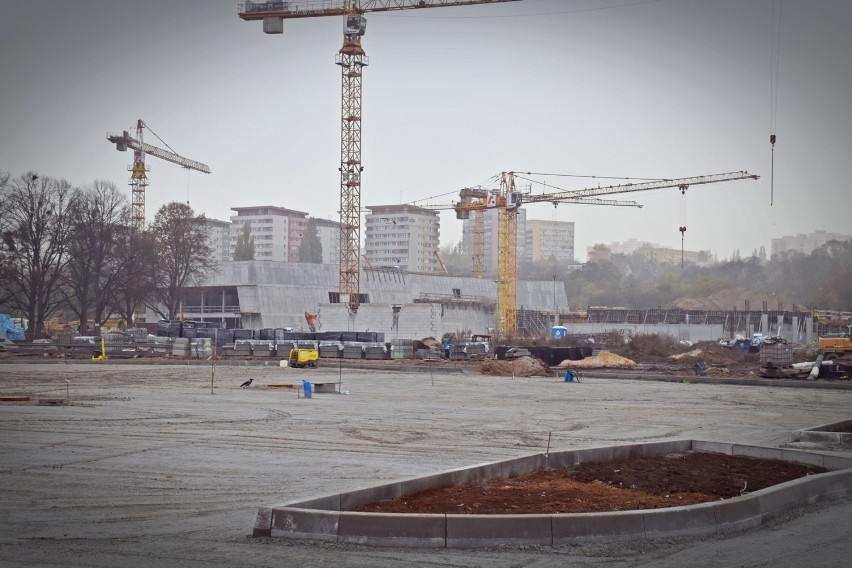 Budowa Fabryki Wody w Szczecinie.