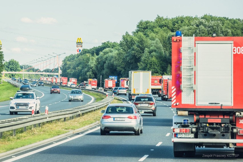 Polscy strażacy w drodze do Grecji