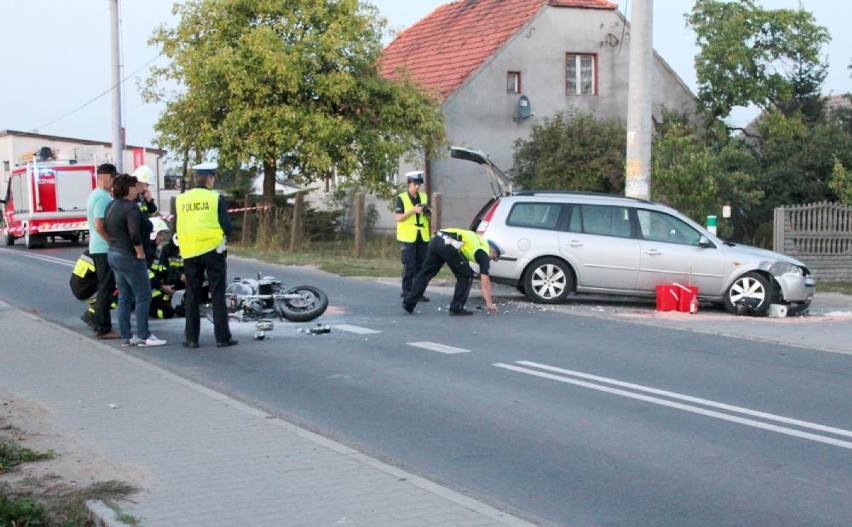 Śmiertelny wypadek w Przygodzicach. Zginął 48-letni motocyklista [ZDJĘCIA]