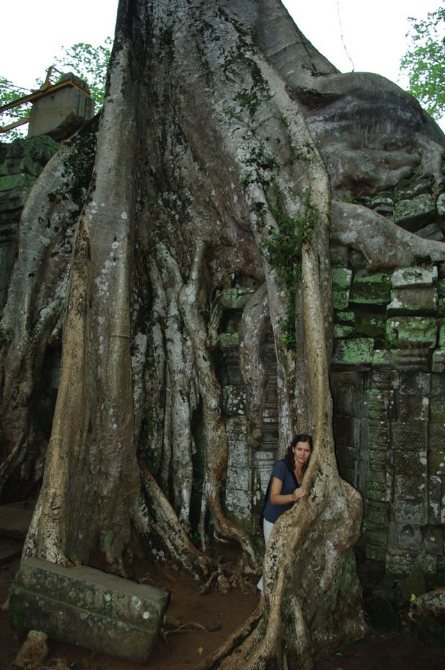 Nasza bohaterka w Angkor