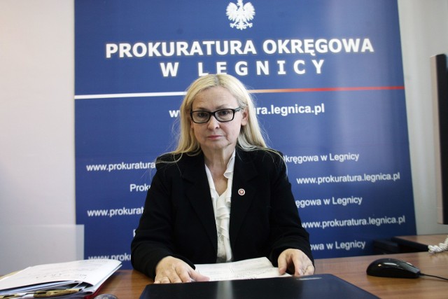 Rzecznik prasowy Prokuratury Okręgowej w Legnicy Prokurator Lidia Tkaczyszyn