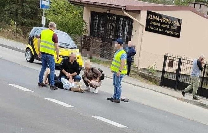 Wypadek na al. Jana Pawła II we Włocławku. Potrącenie kobiety na przejściu dla pieszych