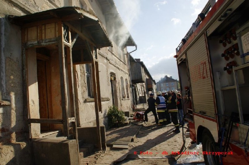 Pożar w Zaborowicach strażacy gasili w środę 14 maja....