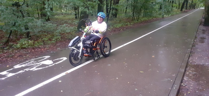 Niepełnosprawny sportowiec z Wejherowa wystartował w PKO Półmaraton Szczecin